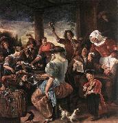 Jan Steen A Merry Party oil on canvas